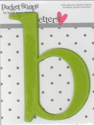 Heidi Grace - Daydreamer - Plastic Alpha Stickers b - 2/pk  (sold in 3's)